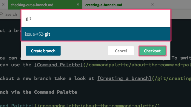 Git branch list