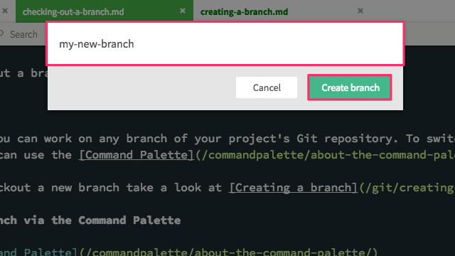 Git branch list