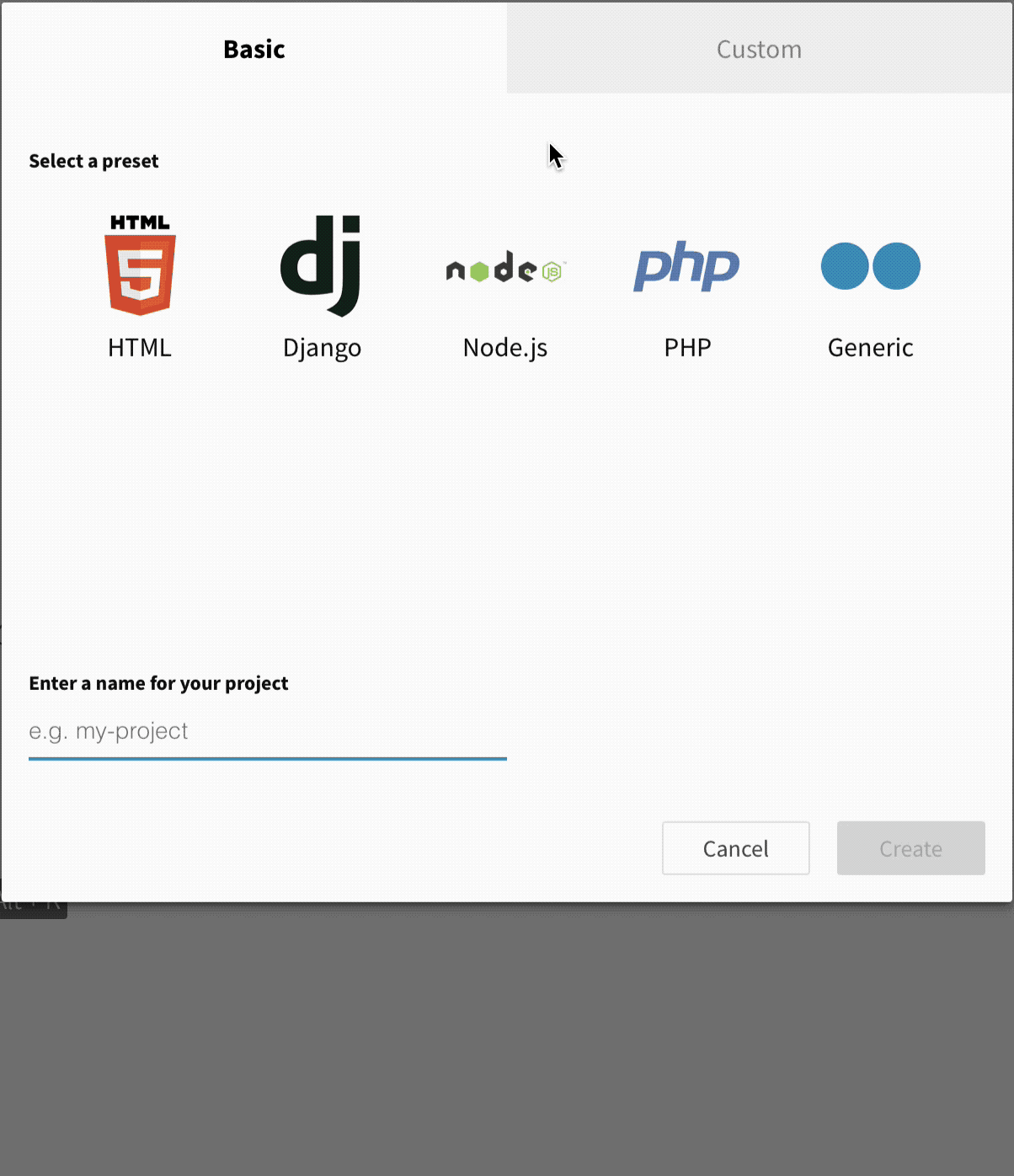 Choose Python version screencast